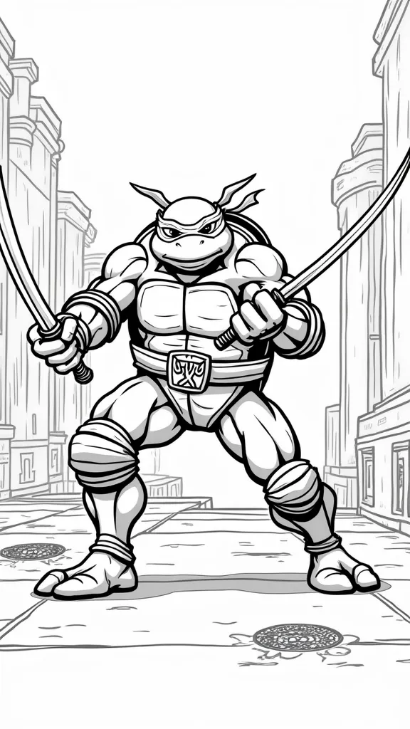 teenage mutant ninja turtles leonardo coloring pages